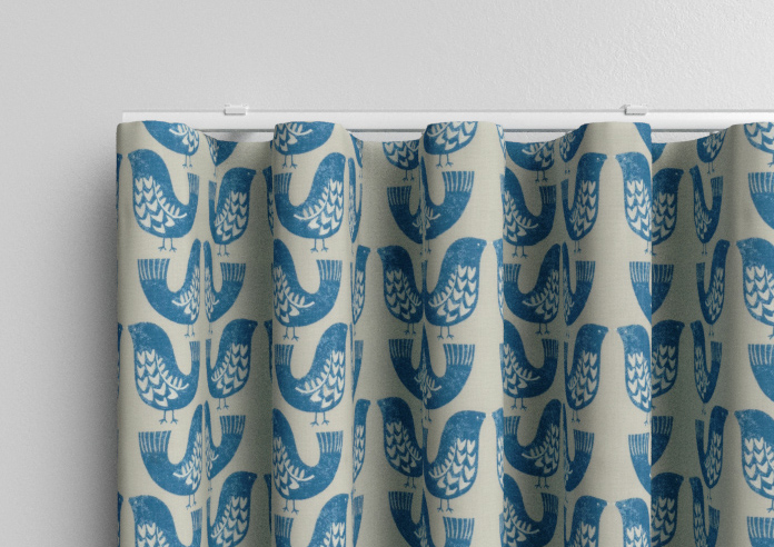 Scandi Birds, Capri - Made to Measure Curtains - Image 13
